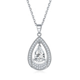 925 Sterling Silver Birthstone Drop Necklace