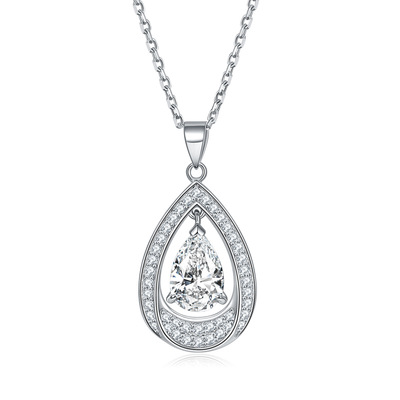 925 Sterling Silver Birthstone Drop Necklace