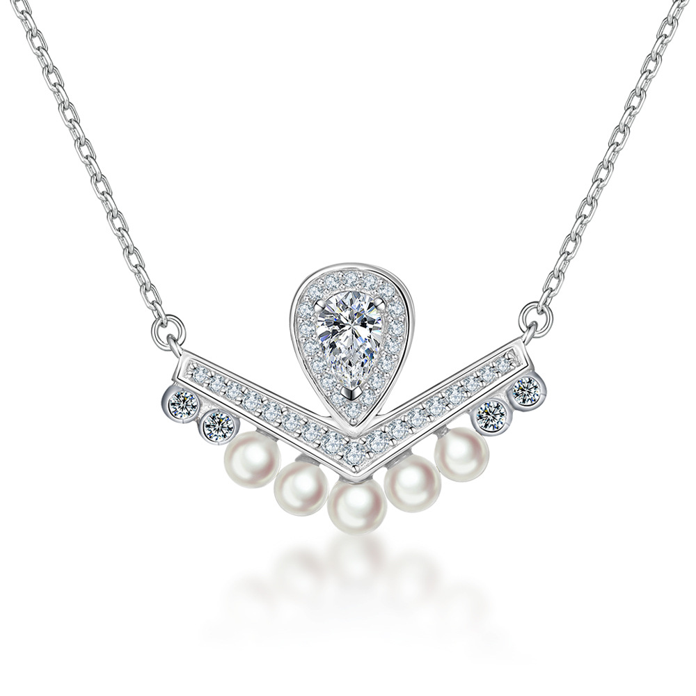 925 Sterling Silver Necklace with Pearl