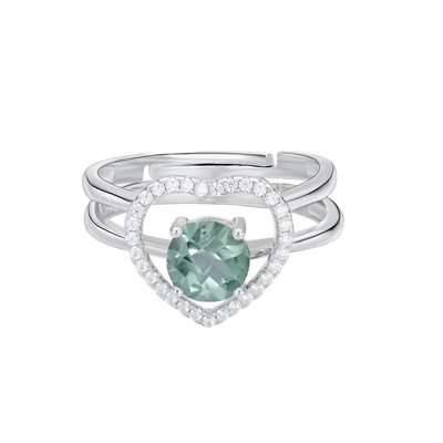 925 Sterling Silver Tourmaline Rings for Women