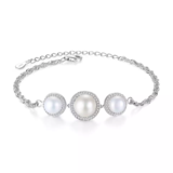 Jewelry Chain Charm Link Silver Designer Design Girl Female Jewellery Pearl Bracelet